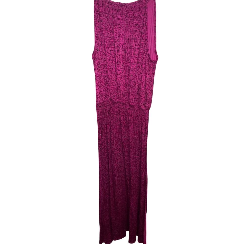 APT 9  Magenta And Black Spaghetti Strap Maxi Summer Dress Size L